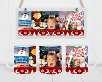 Christmas Movies - Coffee Mug Wrap - Sublimation Transfers