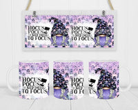 Hocus Pocus I Need Coffee To Focus - Coffee Mug Wrap - Sublimation Transfers