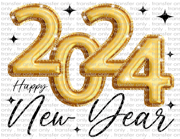 2024 New Year's - Waterslide, Sublimation Transfers