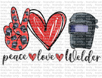 Love a Welder - Waterslide, Sublimation Transfers