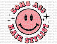 Bomb Ass Hair Stylist - Waterslide, Sublimation Transfers