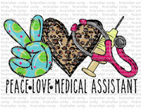 Medical Assistant - Waterslide, Sublimation Transfers