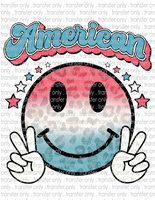 American Smiley - Waterslide, Sublimation Transfers