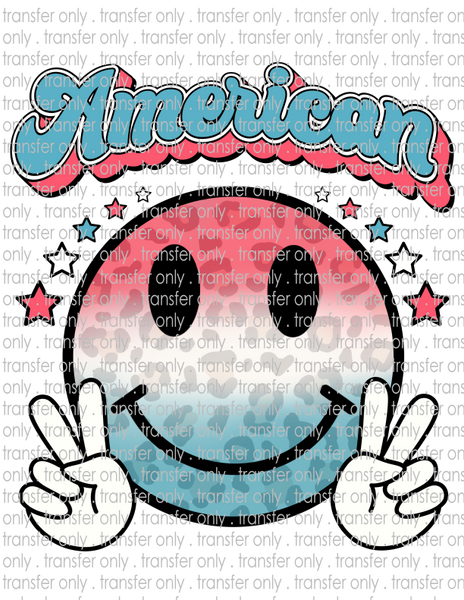 American Smiley - Waterslide, Sublimation Transfers