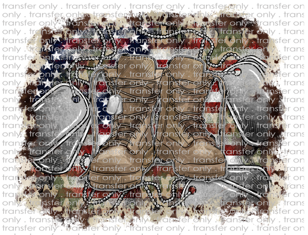 American Soldier - Waterslide, Sublimation Transfers