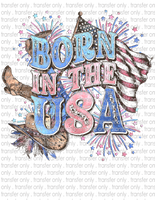 Born In The USA - Waterslide, Sublimation Transfers