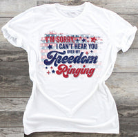 Let Freedom Ring - Waterslide, Sublimation Transfers