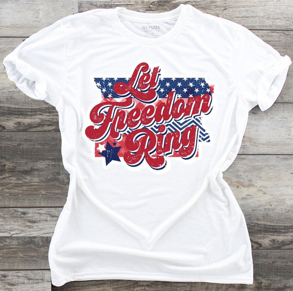 Let Freedom Ring - Waterslide, Sublimation Transfers