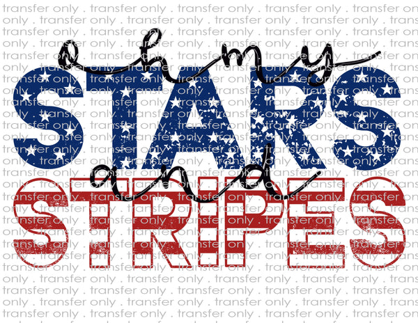 Oh My Stars & Stripes - Waterslide, Sublimation Transfers