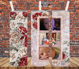 3 Image - Roses - Add Your Own Photos - Sublimation Tumbler Wrap