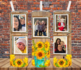 5 image - Sunflower - Add Your Own Photos - Sublimation Tumbler Wrap