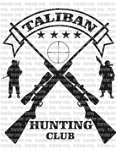 Taliban Hunting Club - Waterslide, Sublimation Transfers