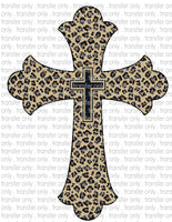 Leopard Cross - Waterslide, Sublimation Transfers