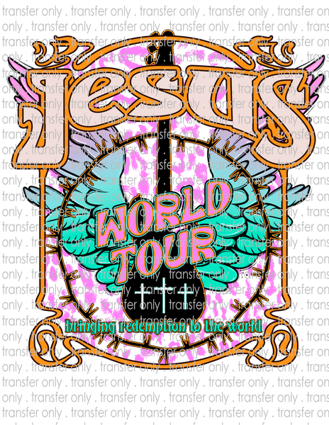 Jesus World Tour  - Waterslide, Sublimation Transfers
