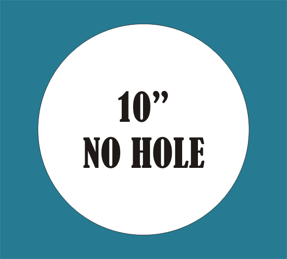 10" No Hole - Metal Sublimation Sign Blanks