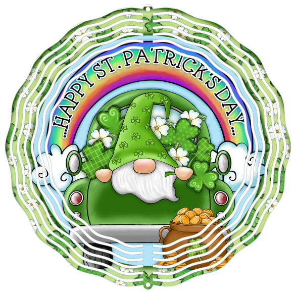Happy St. Patrick's Day - Wind Spinner - Sublimation Transfers
