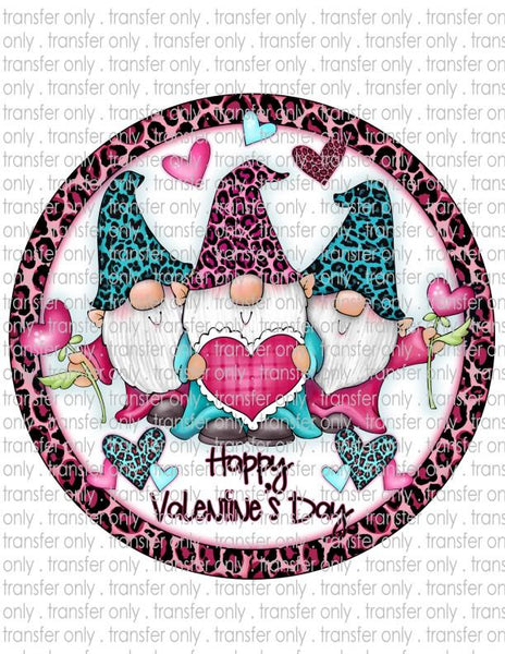 Happy Valentine's Day Gnomes - Waterslide, Sublimation Transfers