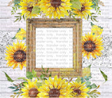 Single Image - Sunflowers - Add Your Own Photos - Sublimation Tumbler Wrap
