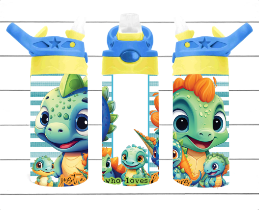 Just A Boy Who Loves Dinos - 12 oz Tumbler Wrap Sublimation Transfers