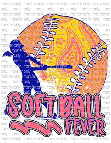 Waterslide, Sublimation Transfers - Softball Fever