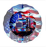 American Trucker - Wind Spinner - Sublimation Transfers