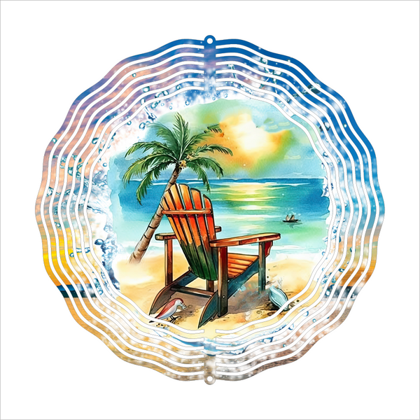 Beach Chair - Wind Spinner - Sublimation Transfers