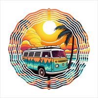 Hippie Van - Wind Spinner - Sublimation Transfers