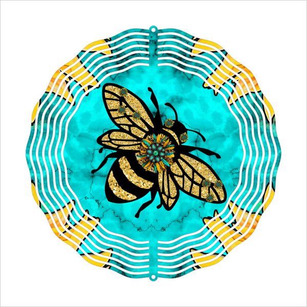 Honeybee - Wind Spinner - Sublimation Transfers