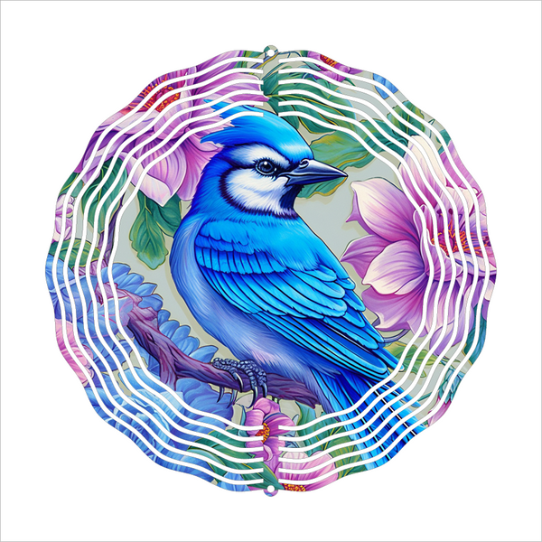 Blue Jay - Wind Spinner - Sublimation Transfers