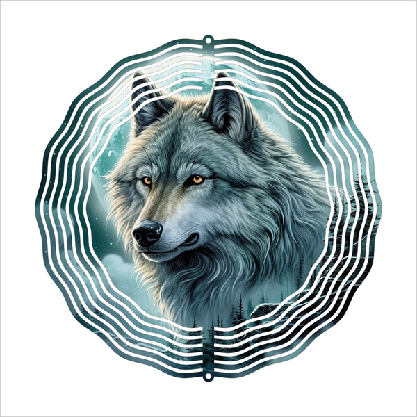 Wolf - Wind Spinner - Sublimation Transfers