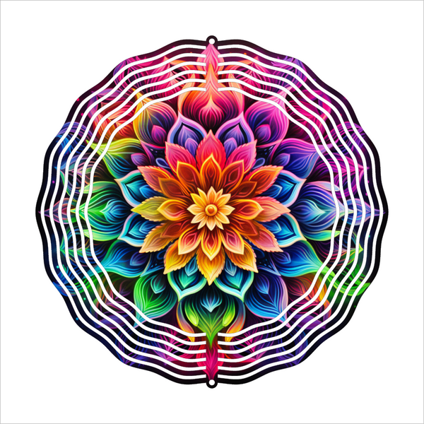 Vibrant Floral - Wind Spinner - Sublimation Transfers