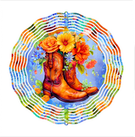 Cowboy Boots - Wind Spinner - Sublimation Transfers