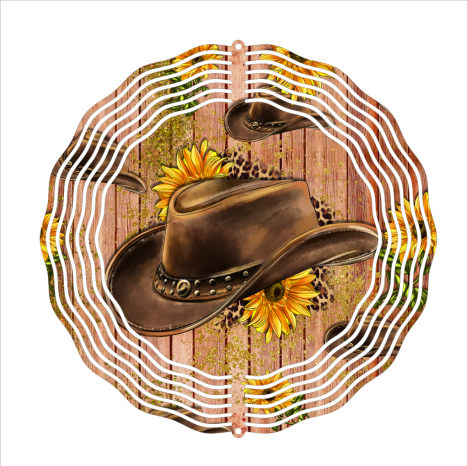 Cowboy Hat - Wind Spinner - Sublimation Transfers