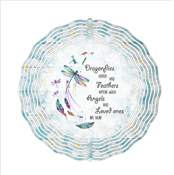 Dragonfly - Wind Spinner - Sublimation Transfers