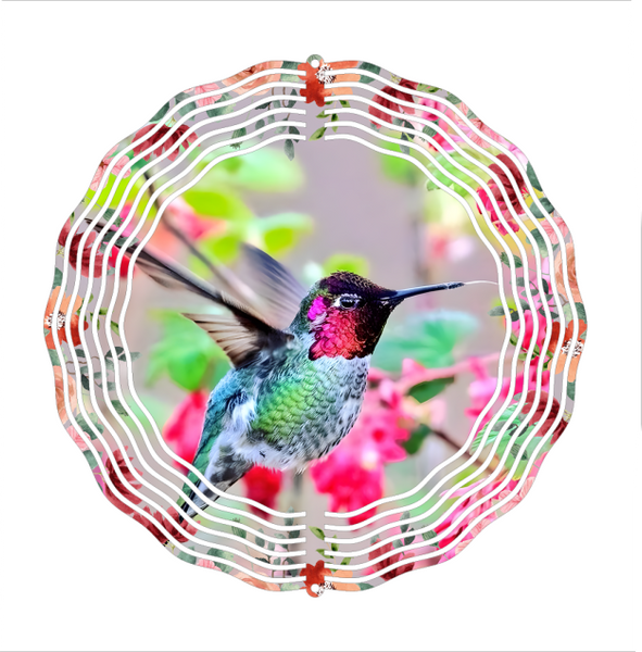 Hummingbird - Wind Spinner - Sublimation Transfers