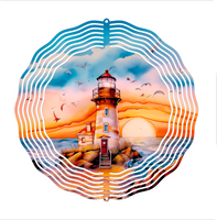 Lighthouse - Wind Spinner - Sublimation Transfers