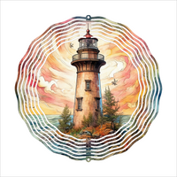 Lighthouse - Wind Spinner - Sublimation Transfers