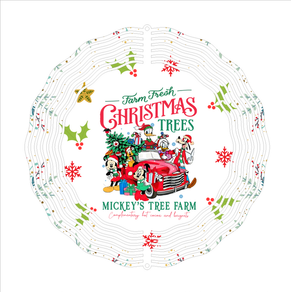 Character Christmas - Wind Spinner - Sublimation Transfers