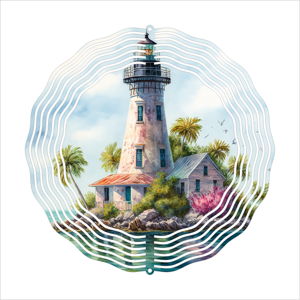 Lighthouse - Wind Spinner - Sublimation Transfers