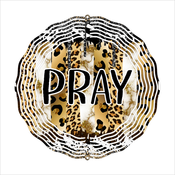 Pray - Wind Spinner - Sublimation Transfers