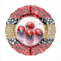 Lady Bugs - Wind Spinner - Sublimation Transfers