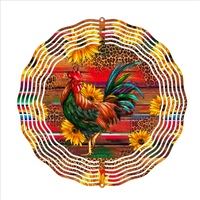 Country Chickens - Wind Spinner - Sublimation Transfers