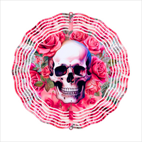 Skull & Roses - Wind Spinner - Sublimation Transfers