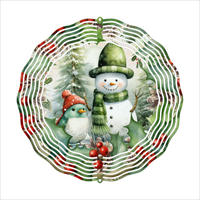 Snowman - Wind Spinner - Sublimation Transfers