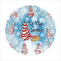 Tis The Season Cakes - Wind Spinner - Sublimation Transfers