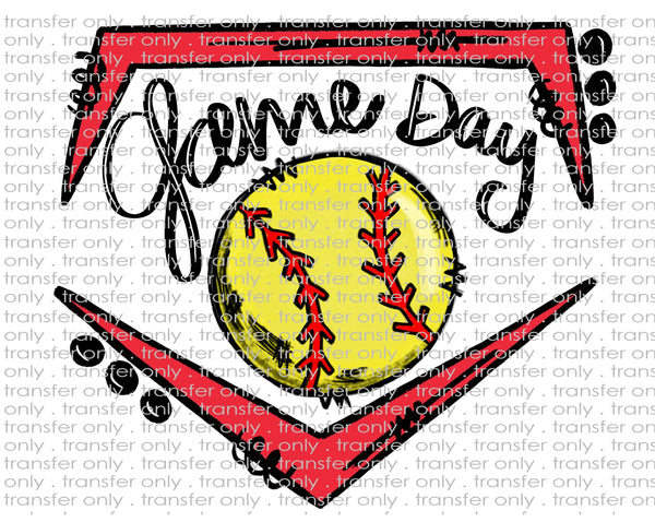 Softball Game Day - Waterslide, Sublimation Transfers