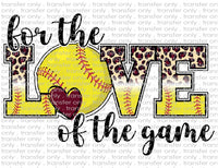 For the Love of the Game - Waterslide, Sublimation Transfers
