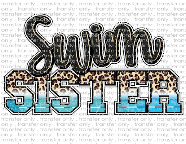 Swim Sister - Waterslide, Sublimation Transfers