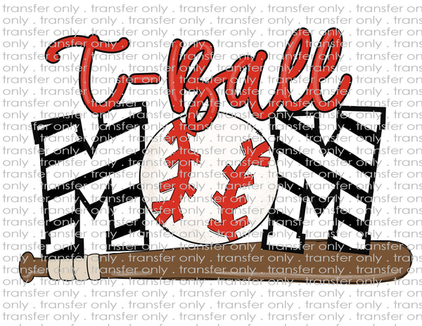 T Ball Mom - Waterslide, Sublimation Transfers