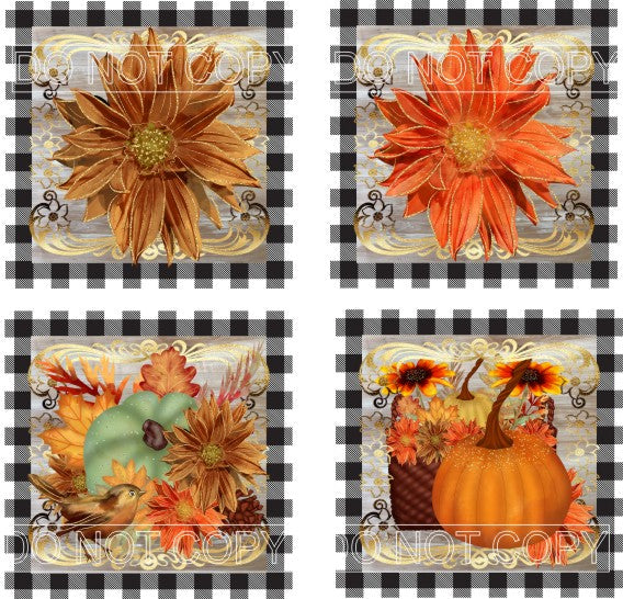 Fall Sheet - for Square Coasters